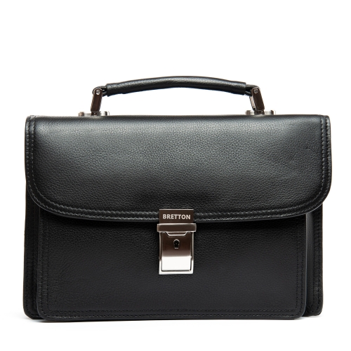 Сумка Мужская Барсетка кожа BRETTON 9377-3 black