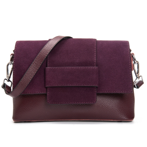 Сумка Женская Классическая замш ALEX RAI 1563 bordo