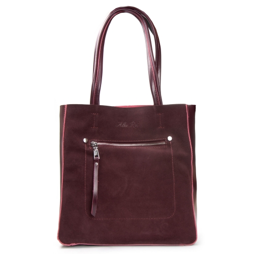 Сумка Женская Классическая замш ALEX RAI 8773-220 bordo