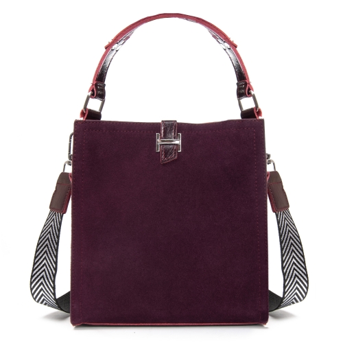 Сумка Женская Классическая замш ALEX RAI 9701-1 bordo