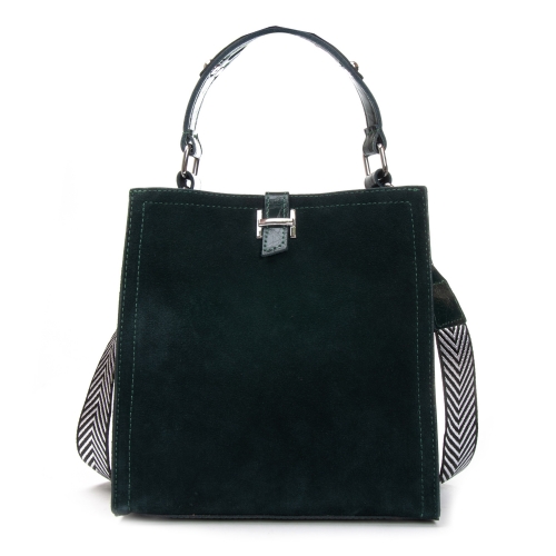 Сумка Женская Классическая замш ALEX RAI 9701-1 green