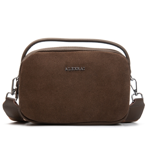 Сумка Женская Классическая замш ALEX RAI 99126 khaki