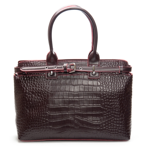 Сумка Шкіряна Жіноча Класична ALEX RAI 00108 bordo