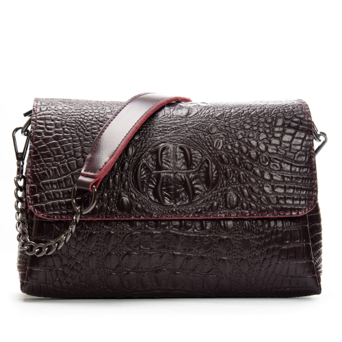 Сумка Шкіряна Жіноча Класична ALEX RAI J009-2 bordo