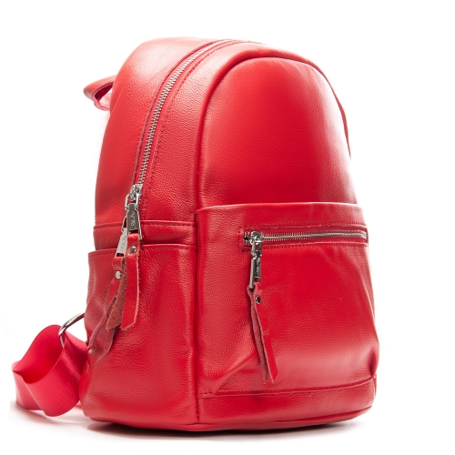 Сумка Женская Рюкзак кожа ALEX RAI 8635-9 red