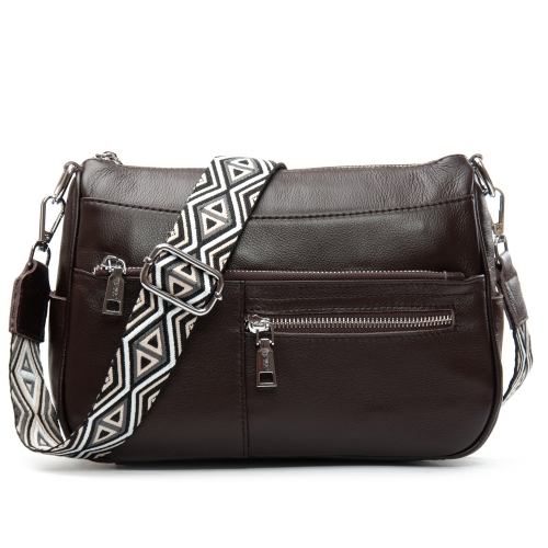 Сумка Шкіряна Жіноча Класична ALEX RAI 2041-9 brown