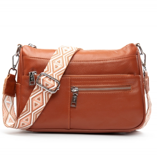 Сумка Шкіряна Жіноча Класична ALEX RAI 2041-9 camel