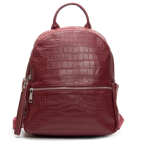 Сумка Шкіряна Жіноча Рюкзак ALEX RAI 95518-9 bordo