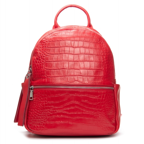 Сумка Шкіряна Жіноча Рюкзак ALEX RAI 95518-9 red
