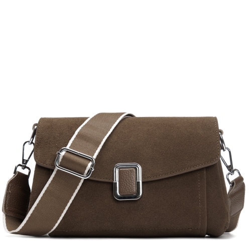 Сумка Женская Классическая замш ALEX RAI 93055 khaki