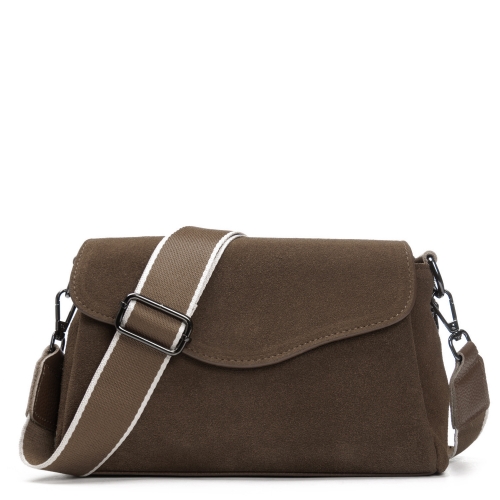 Сумка замшева Жіноча Класична ALEX RAI 99118 khaki