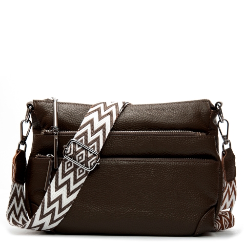 Сумка Шкіряна Жіноча Класична ALEX RAI 8269 brown