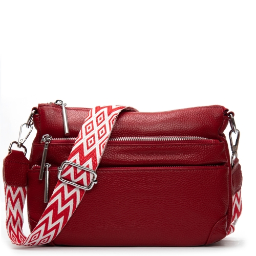 Сумка Шкіряна Жіноча Класична ALEX RAI 8269 wine red