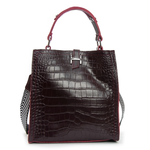 Сумка Шкіряна Жіноча Класична ALEX RAI 9701 bordo