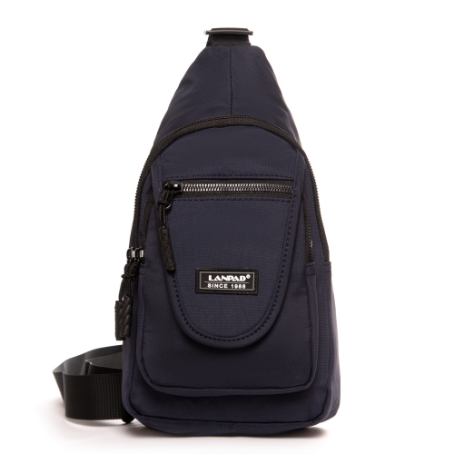 Сумка Чоловіча на плече нейлон Lanpad 0936 blue бол