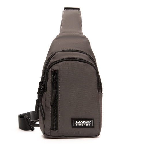Сумка Чоловіча на плече нейлон Lanpad 20829 grey мал