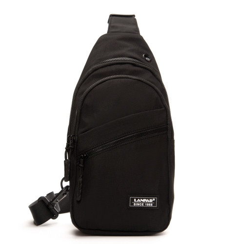 Сумка Мужская На Плечо нейлон Lanpad 83045 black бол