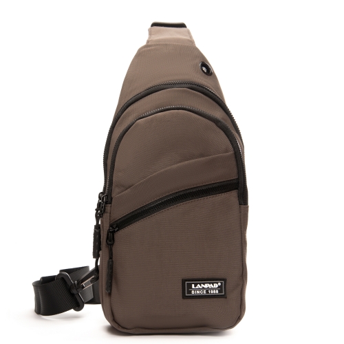 Сумка Чоловіча на плече нейлон Lanpad 83045 brown бол