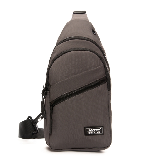 Сумка Чоловіча на плече нейлон Lanpad 83045 grey бол
