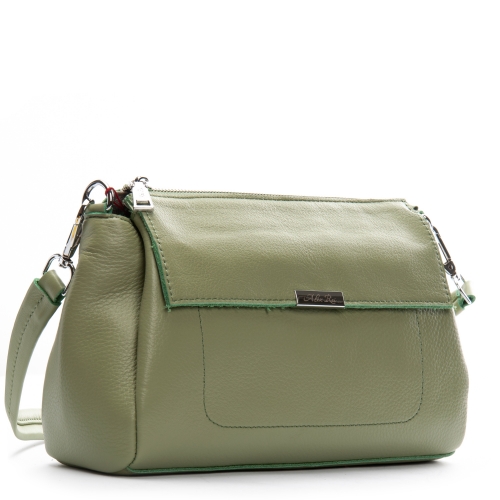 Сумка Шкіряна Жіноча Класична ALEX RAI 8721-9 green