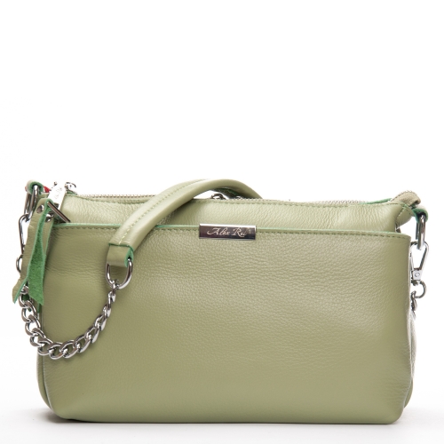 Сумка Шкіряна Жіноча Класична ALEX RAI 8912-9 green