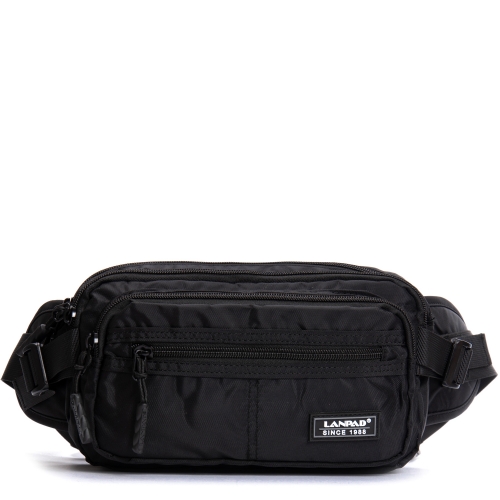 Сумка Мужская пояс-бананка нейлон Lanpad 63761 black