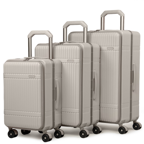 Дорожная Чемодан 31 ABS-пластик Dinibao 2052 wheat gray