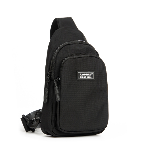 Сумка Чоловіча на плече нейлон Lanpad 86803 black мал