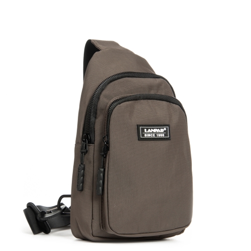 Сумка Чоловіча на плече нейлон Lanpad 86803 brown мал