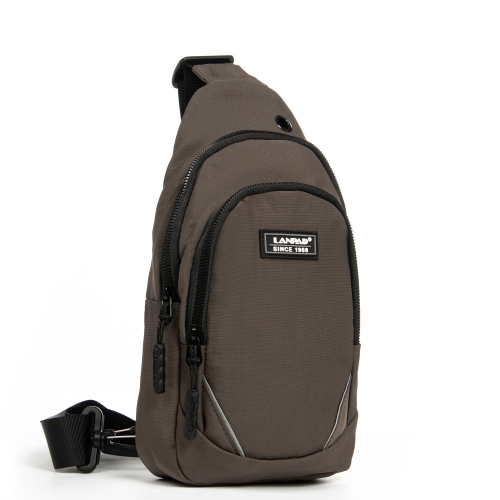 Сумка Чоловіча на плече нейлон Lanpad 8805 brown мал
