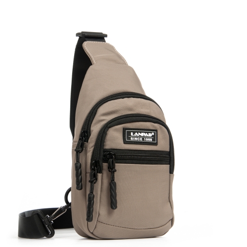 Сумка Чоловіча на плече нейлон Lanpad A65365 khaki мал