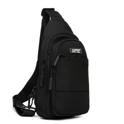 Сумка Мужская На Плечо нейлон Lanpad A4157 black бол