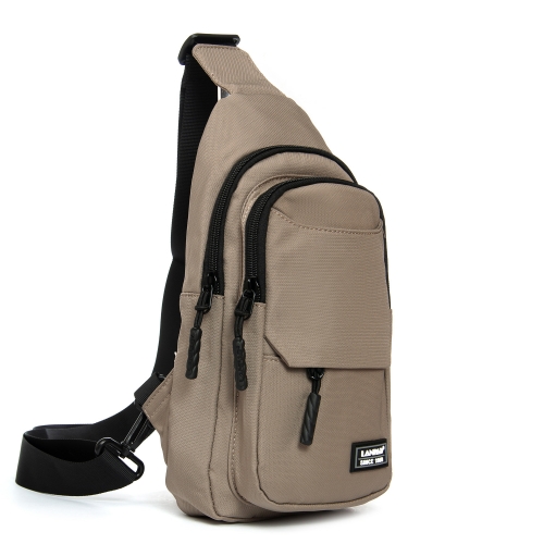 Сумка Мужская На Плечо нейлон Lanpad A4158 khaki бол