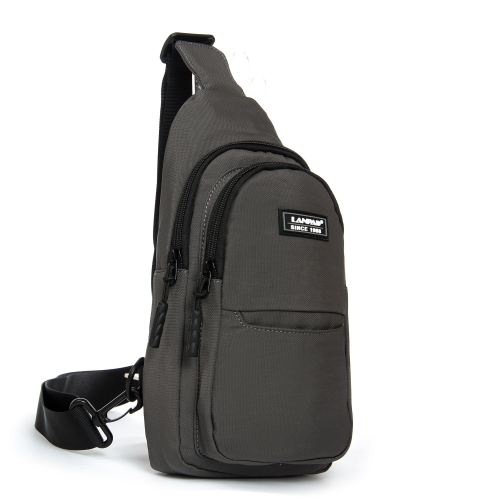 Сумка Мужская На Плечо нейлон Lanpad A4159 grey бол