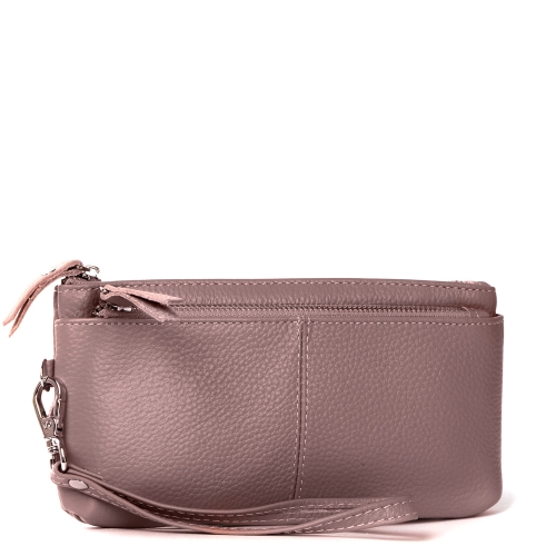 Косметичка шкіряна A-00276 purple