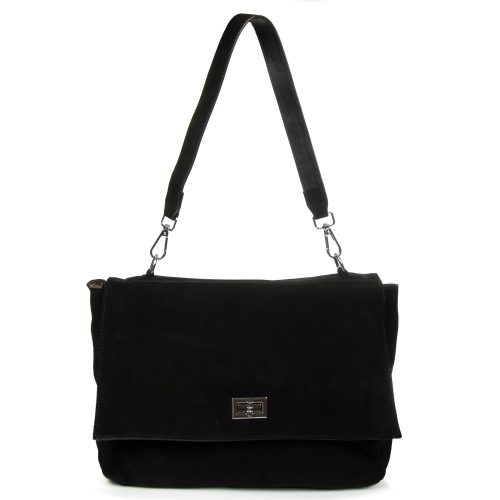 Сумка замшева Жіноча Класична ALEX RAI DSWR·6A black