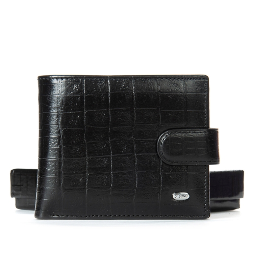 Кошелек Classic Мужской croco кожа DR. BOND M13-1CR1 black