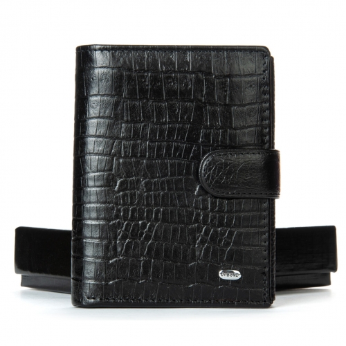 Кошелек Classic Мужской croco кожа DR. BOND M24CR1 black