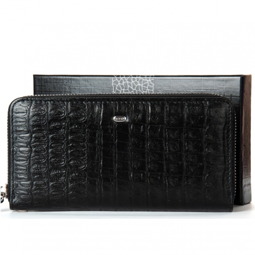 Кошелек Classic Мужской croco кожа DR. BOND MS-41CR1 black