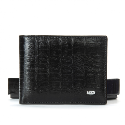 Кошелек Classic Мужской croco кожа DR. BOND MSM-8CR1 black