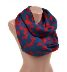 Шарф Женский Осень-Зима вязка M0435 red Хомут Распродажа Шарф Женский Осень-Зима вязка M0435 red Хомут Распродажа