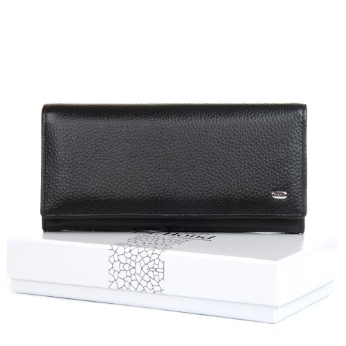 Кошелек женский кожаный черный DR. BOND W501 black