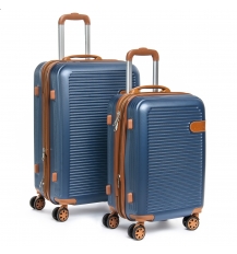 Дорожная Чемодан 2/1 ABS-пластик 8387 blue змейка Дорожная Чемодан 2/1 ABS-пластик 8387 blue змейка