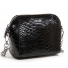 Компактна сумка чорна жіноча з натуральної щільної шкіри ALEX RAI 41-6009 black - фото 1