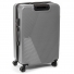 Большой пластиковый серый дорожный чемодан 3 в 1 804 silver - фото 3