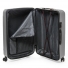 Большой пластиковый серый дорожный чемодан 3 в 1 804 silver - фото 4