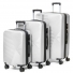Белый большой дорожный чемодан комплект 3 в 1 804 white - фото 1