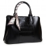 Черная женская сумка из натуральной плотной кожи ALEX RAI 46-9382 black - фото 1