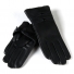 Перчатка Женская кожа-олень Paidi 207-7 black плюш - фото 1