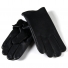 Перчатка Мужская кожа-олень Paidi 210-2 black плюш - фото 1